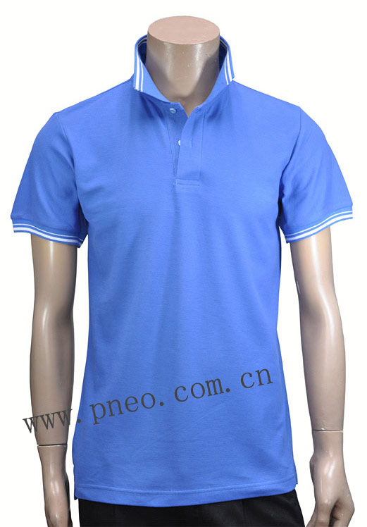 高檔精棉藍色配白邊